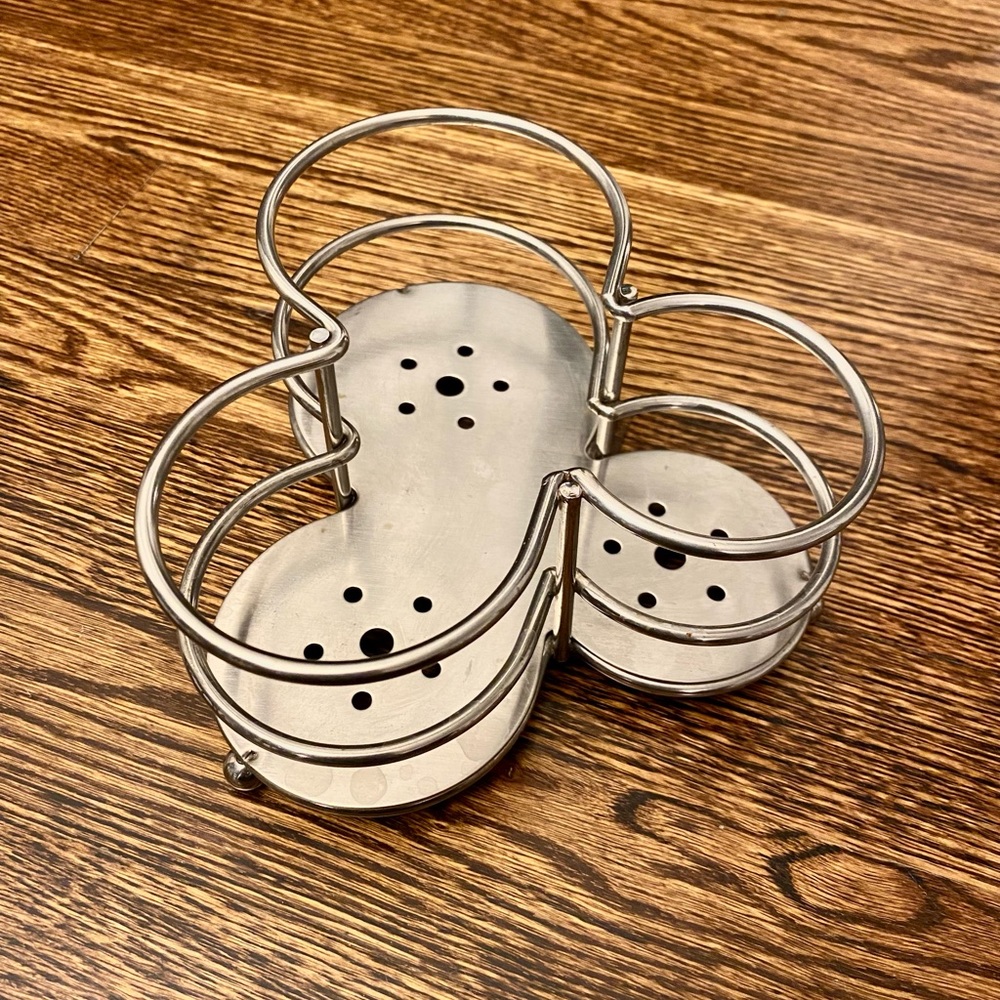 Solid Metal Bottle/Liquid Soap Dispenser Tray